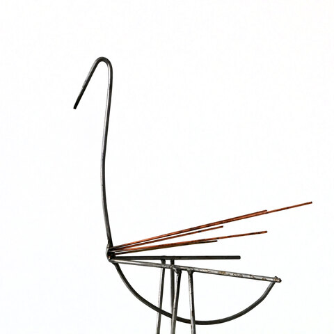 35. Oiseau no 5. Acier. Environ 9 x 5 x 6". 2021.
1 200$
