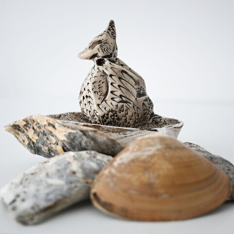48. Duckuri dans sa coquille. Porcelaine. 2024.
200$