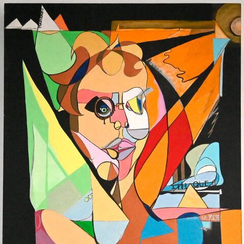 66. Ulysse. Acrylique sur toile. 24 x 20".  2000. 
950$