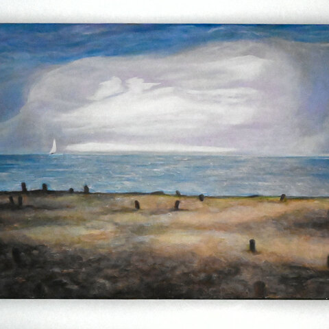 54. The Tempest. Acrylique sur toile. 12 x 18". 2006.
500$