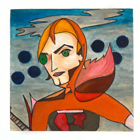 55. Los(t) Angeles. Acrylique sur toile. 10 x 10". 2012.
350$